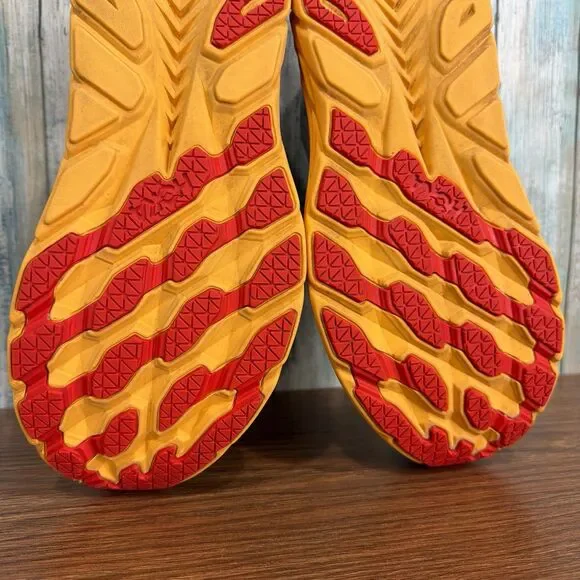 Hoka One Clifton 8 Women's 9.5 Wide Blue Orange Summer Song Walking Running Shoe - Picture 11 of 14